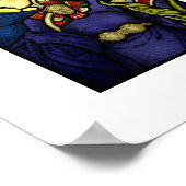 S. Cecilia (Hartglas) Poster (Ecke)