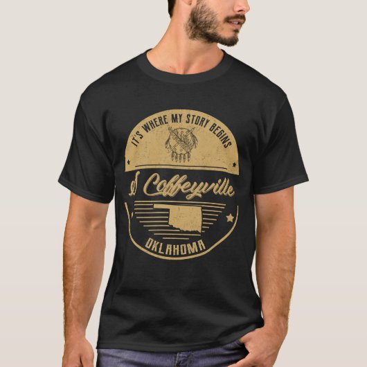 S Coffeyville Oklahoma Hier beginnt meine Geschich T-Shirt (Vorderseite)