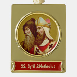 S. Cyril & Methodius (M 001) Banner-Ornament Gold