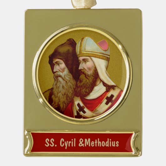 S. Cyril & Methodius (M 001) Banner-Ornament Gold (Vorderseite)