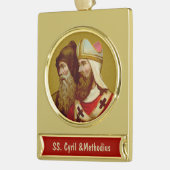 S. Cyril & Methodius (M 001) Banner-Ornament Gold (Links)