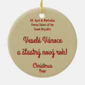 S. Cyril & Methodius (M 001) Keramik Ornament (Hinten)