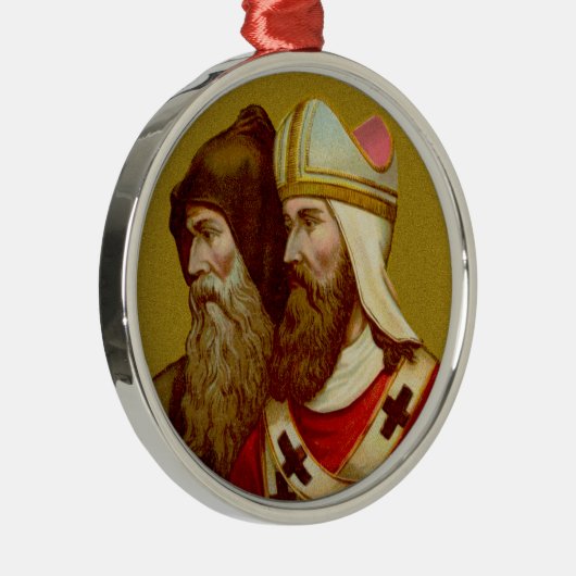 S. Cyril & Methodius (M 001) Premium Ornament Aus Metall (Rechts)