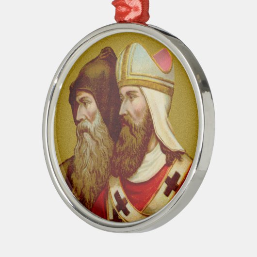 S. Cyril & Methodius (M 001) Premium Ornament Aus Metall (Links)
