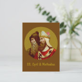 S. Cyril & Methodius (M 001) Vertikale Postkarte (Stehend Vorderseite)