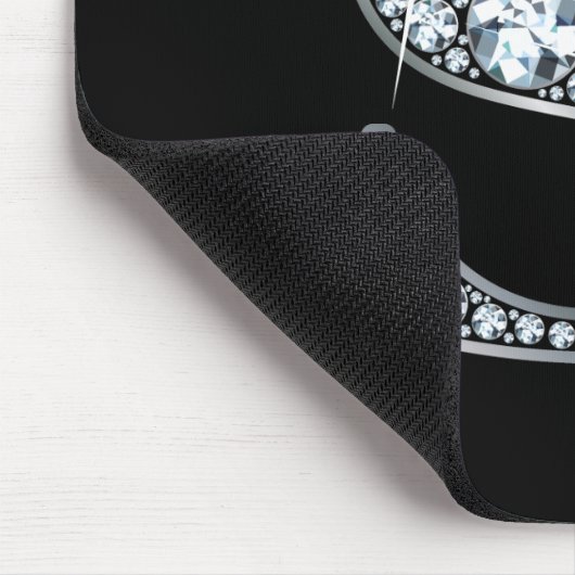 "S" Diamond Bling Mousepad (Ecke)