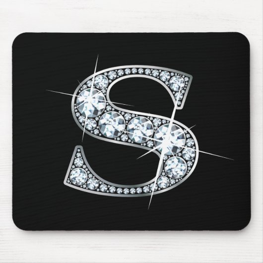 "S" Diamond Bling Mousepad (Vorne)