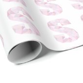 S - Dreiecke mit geringem Poly - neutrales rosa Li Geschenkpapier (Rolleneckpunkt)