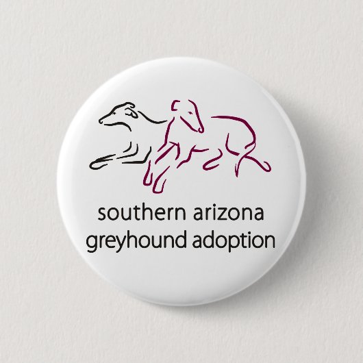 S ein Windhund-Adoptions-Knopf Button (Vorderseite)