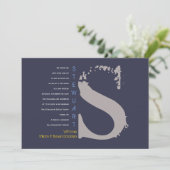 S Erste Sammlung Bat Bar Mitzvah Einladung (Stehend Vorderseite)