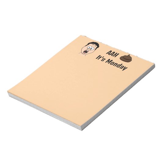 S&%# Es ist Montag Notepad Notizblock (Rotiert)