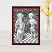 S. Fabian & Sebastian (BG 01) Karte (Gelbe Blume)