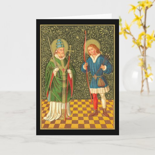 S. Fabian & Sebastian (PA 01) Karte (Gelbe Blume)