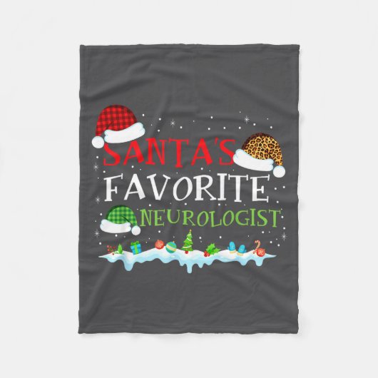 s Favorite Santa Neurologist Fun Fleecedecke (Vorderseite)