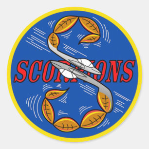 S Flight Scorpions Runder Aufkleber