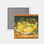 S FRÜHSTÜCK UND WEISSE BLUME MAGNET (Vorderseite/Rückseite)