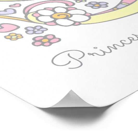 S für Sally monogram Art Name bedeutet Poster (Ecke)