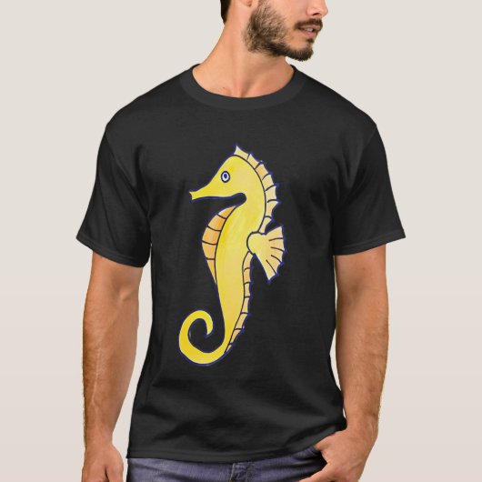 S für Seepferdchen T-Shirt (Vorderseite)