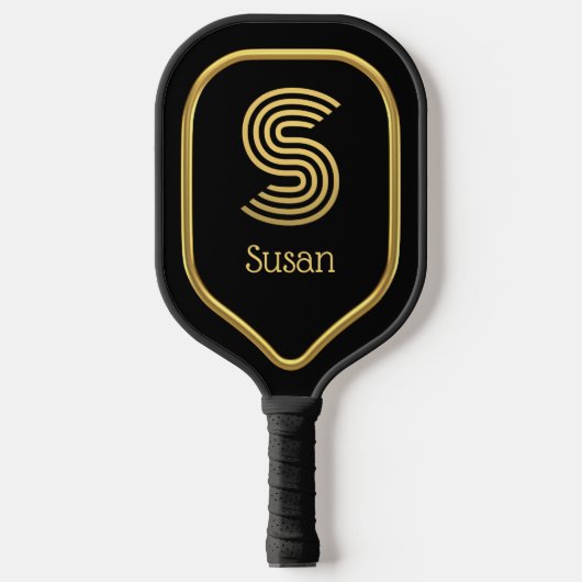 S Gold Pickleball Paddle (Vorderseite)