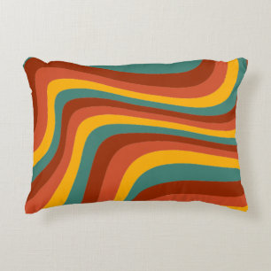 S Groovy Wavy 70er Pattern Dekokissen