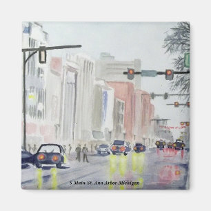 S-Hauptst., Ann Arbor Michigan Magnet