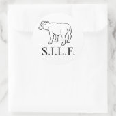 S.I.L.F. RUNDER AUFKLEBER (Tasche)