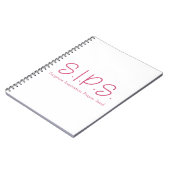 S.I.P.S-Notebook - rosa Notizblock (Linke Seite)
