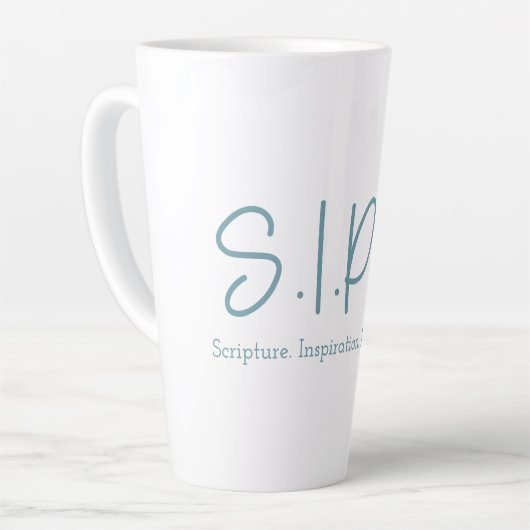S.I.P.S. Tall Latte Tasse - Blau (Linke Ecke)