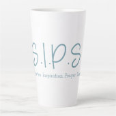 S.I.P.S. Tall Latte Tasse - Blau (Vorderseite)