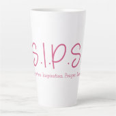 S.I.P.S. Tall Latte Tasse - Pink (Vorderseite)