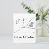 S in Isolation Postkarte (Stehend Vorderseite)
