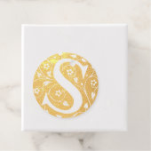 S Initial Foil Favor Tags (Mit Box)