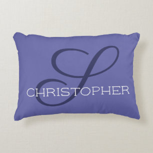 S Initial Individuelle Name Calligraphy Trendy Dekokissen