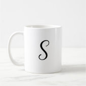 S initiale Accent Coffee Tasse-Mother's Day Gift-G Kaffeetasse (Links)
