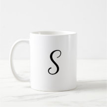 S initiale Accent Coffee Tasse-Mother's Day Gift-G