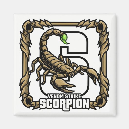 S is for Scorpion – GTA Style ABC Learning Magnet (Vorne)