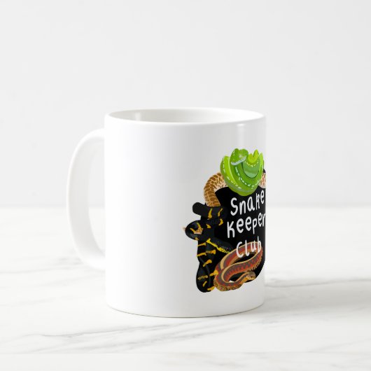 S is for Snake Keeper Club Kaffeetasse (Vorderseite Links)