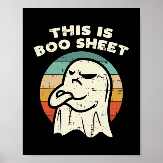 s ist boobelghost retro halloween kostüme men men  poster (Vorne)
