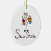 S ist für den Einkauf Keramik Ornament (Rechts)