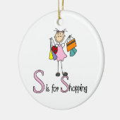 S ist für den Einkauf Keramik Ornament (Links)