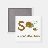 S ist für langsame Schnecken Magnet (Vorderseite/Rückseite)