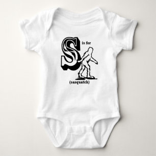 S ist für Sasquatch Baby Strampler