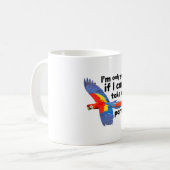 S ist für Scarlet Macaw Kaffeetasse (Vorderseite Links)