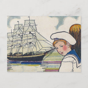 S ist für Schiff Postkarte