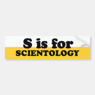 S IST FÜR SCIENTOLOGY AUTOAUFKLEBER