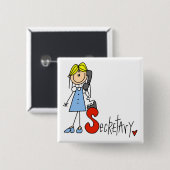 S ist für Sekretär Button (Vorne & Hinten)