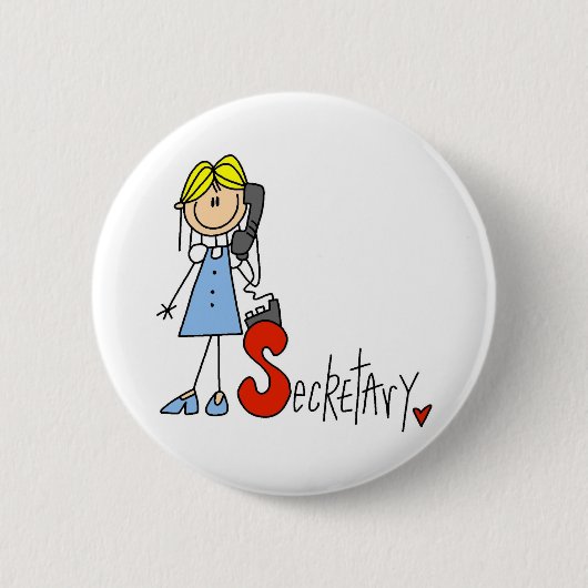 S ist für Sekretärin Button (Vorderseite)