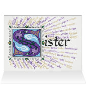 S ist für Sister Card (Innenansicht Horizontal (Oben))