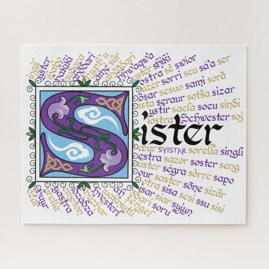S ist für Sister Puzzle (Horizontal)