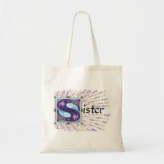 S ist für Sister-Tasche Tragetasche (Vorne)